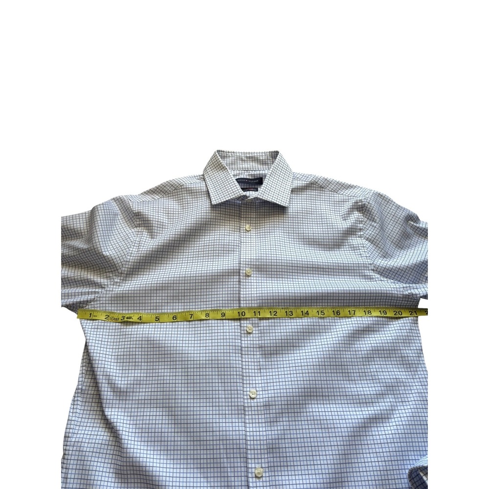 Tommy Hilfiger Men's Dress Shirt M 15.5 34/35 THFlex Collar Athletic Fit Stretch - Picture 6 of 8